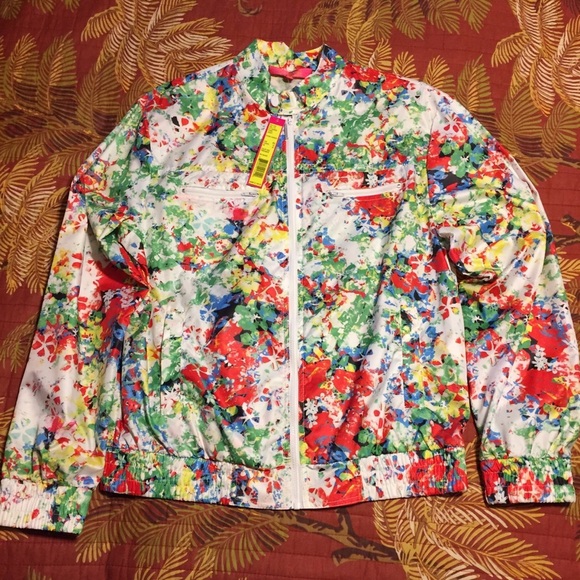 Catherine Malandrino Floral SoHo Windbreaker XS - Picture 4 of 8